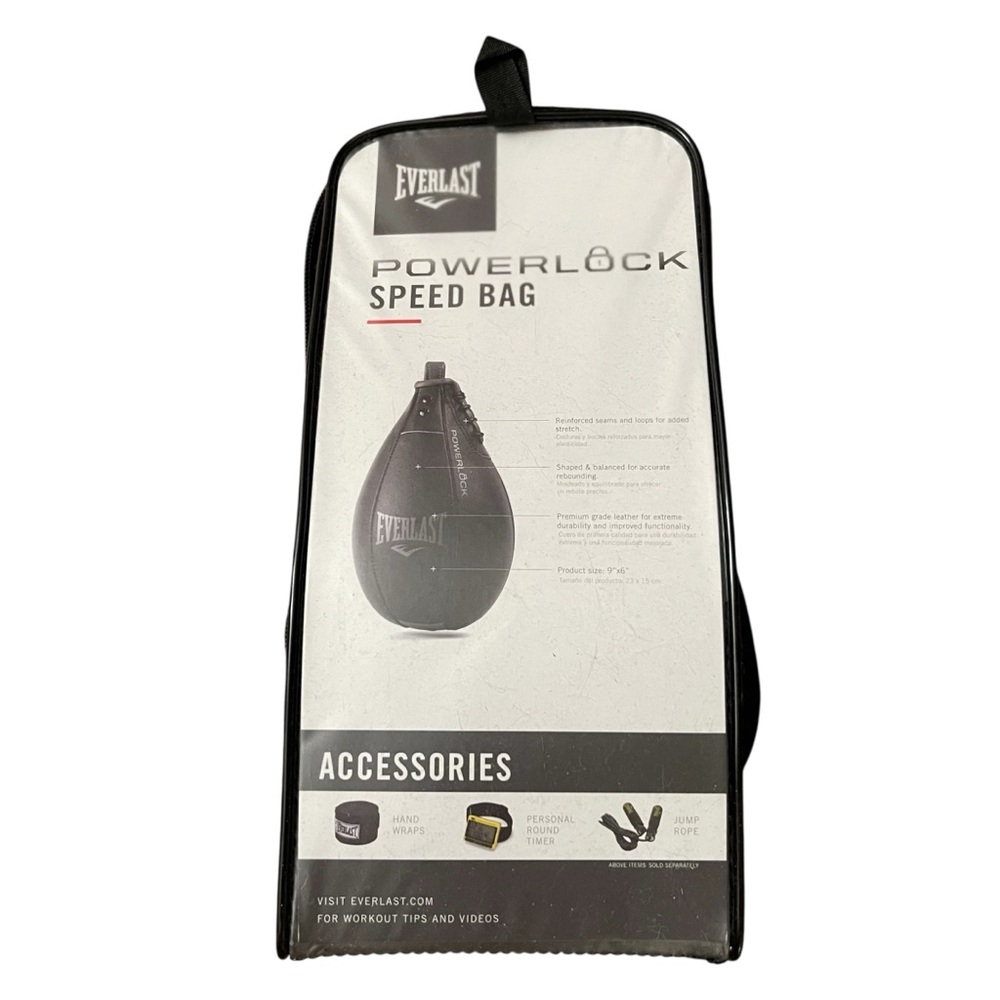 Everlast Black Powerlock‎ Training Speed Bag